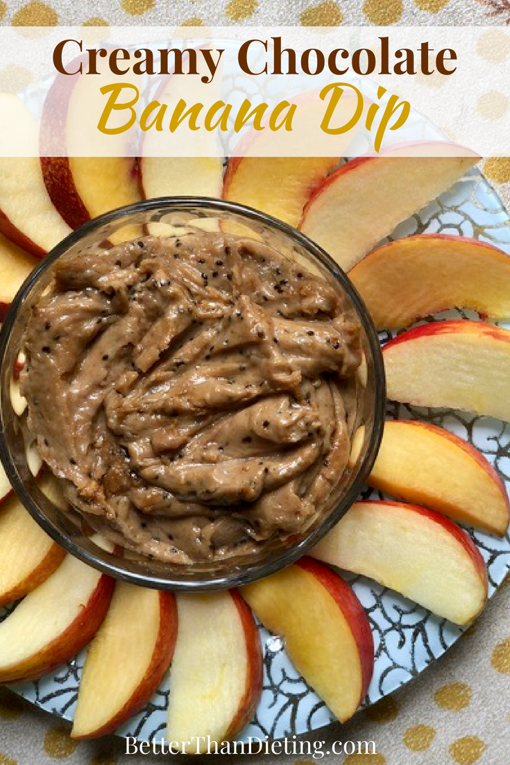 Creamy Chocolate Banana Dip | Bonnie Taub-Dix