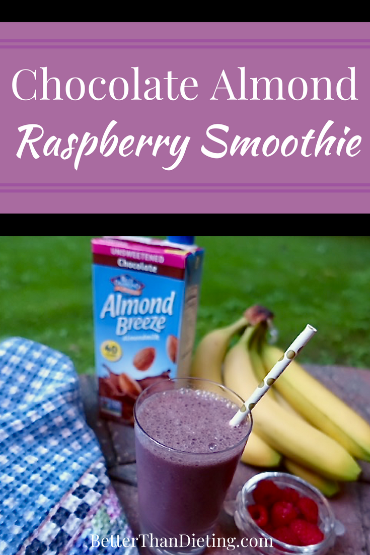 Chocolate Almond Raspberry Smoothie | Bonnie Taub-Dix